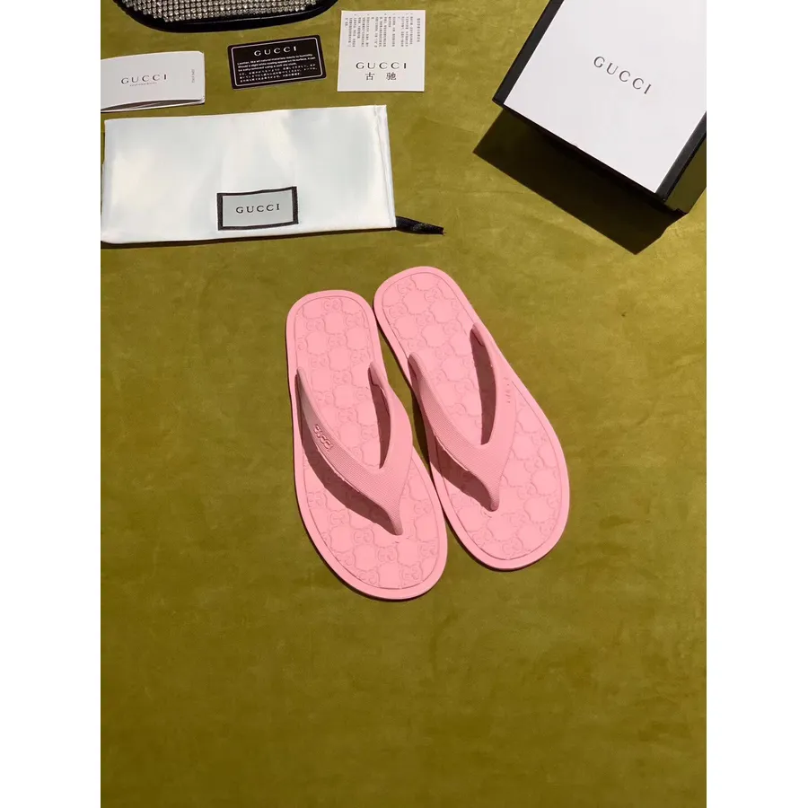 Gucci Pvc Gummisandaler Vår/sommar 2020 Kollektion Rosa