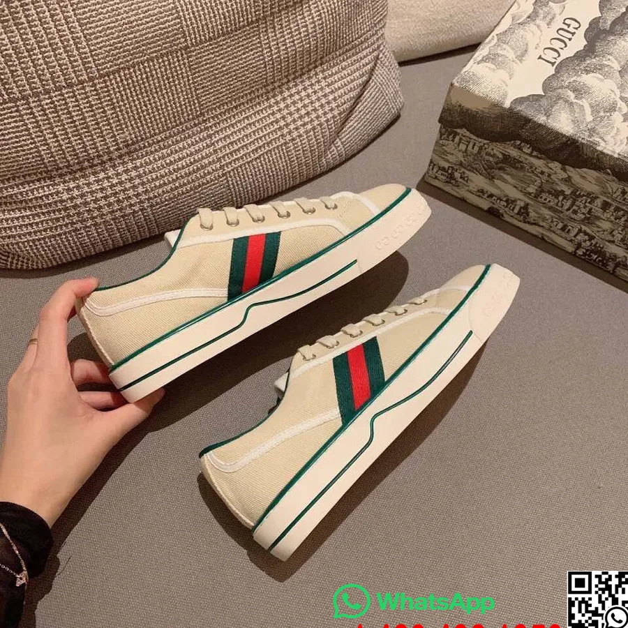 Gucci Vulcan Gg Kanvas Spor Ayakkabı Dana Derisi İlkbahar/Yaz 2020 Koleksiyonu Beyaz