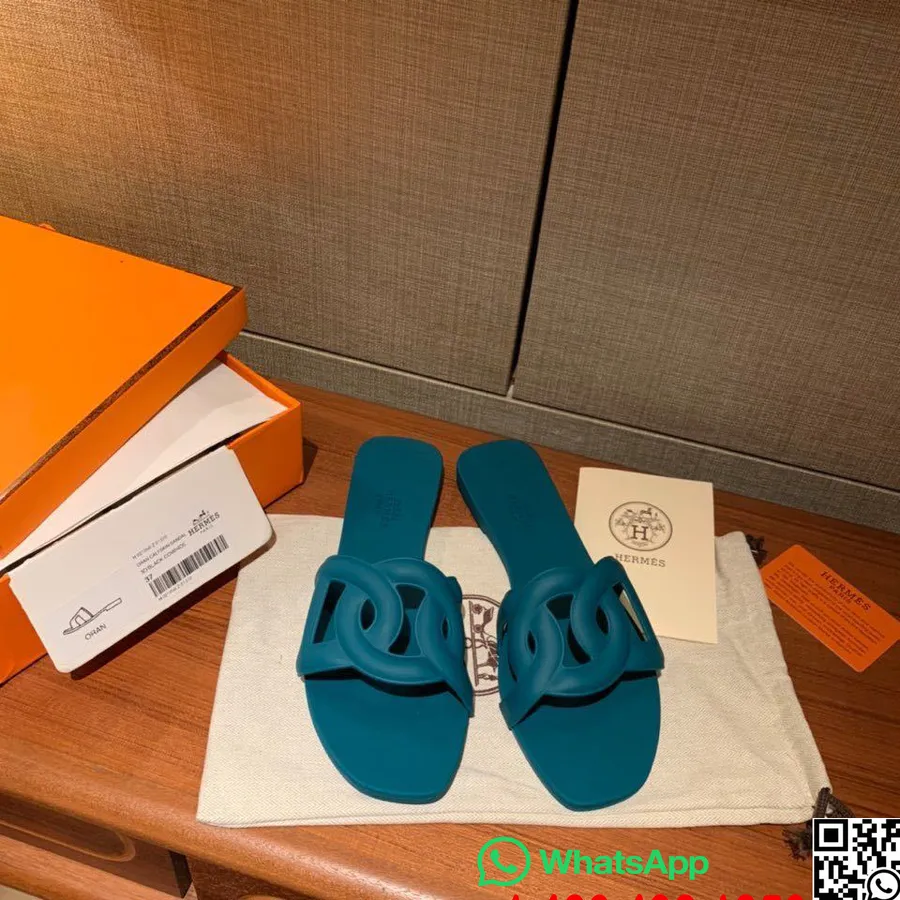 Hermes Aloha Pvc Jelly Sandaler Vår/sommer 2020 Kolleksjon, Malakitt