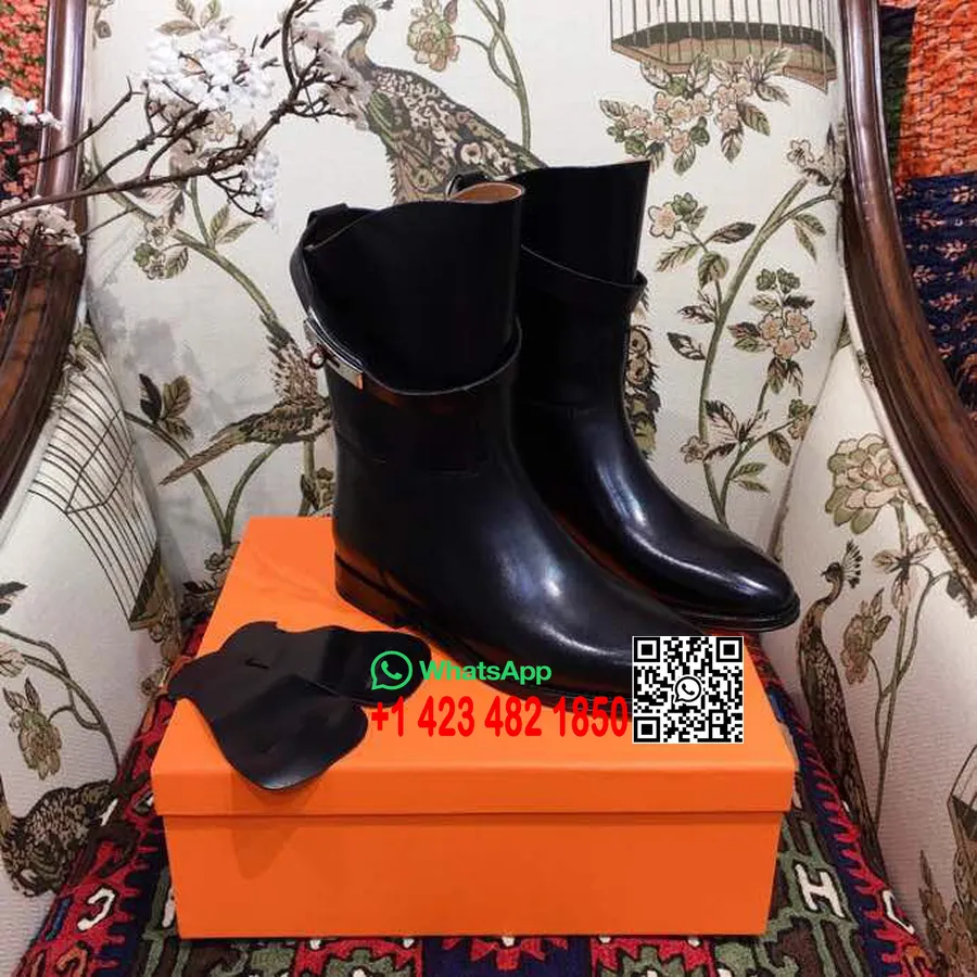 Hermes Kelly Botins De Couro De Bezerro Coleção Outono/inverno 2018, Preto