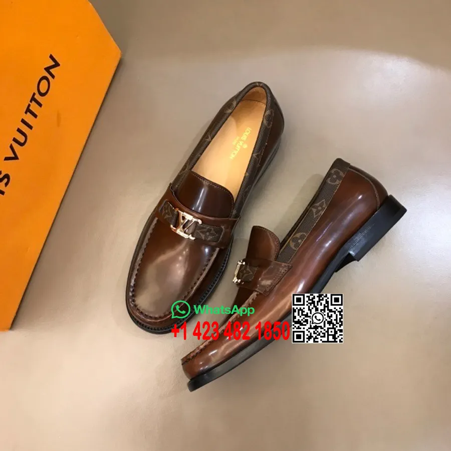 Louis Vuitton Major Loafer Herresko Vår/sommer 2022 Kolleksjon, Brun