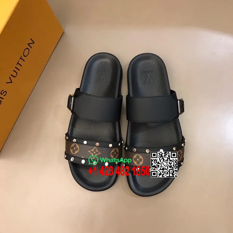 Louis Vuitton Sandales Cloutées Homme Collection Printemps/été 2022, Marron/noir