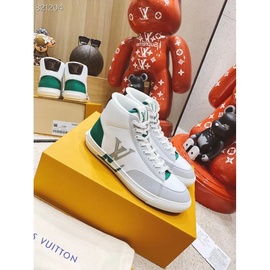 Adidași înalți Louis Vuitton Charlie Colecția Primăvară/vară 2022, Verde/gri