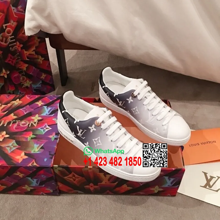 Louis Vuitton Frontrow Sneakers Skóra Cielęca Kolekcja Jesień/zima 2020 1b87cd, Czarno-biały