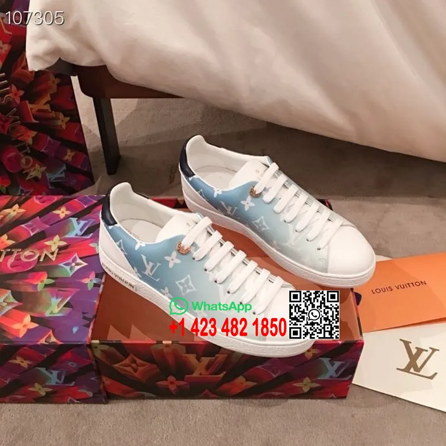 Adidași Louis Vuitton Din Piele De Vițel Colecția Toamnă/iarnă 2020 1b87cd, Albastru/alb