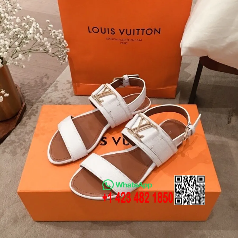 Louis Vuitton Lv Lock It Sandály Kolekce Jaro/léto 2020, Bílé