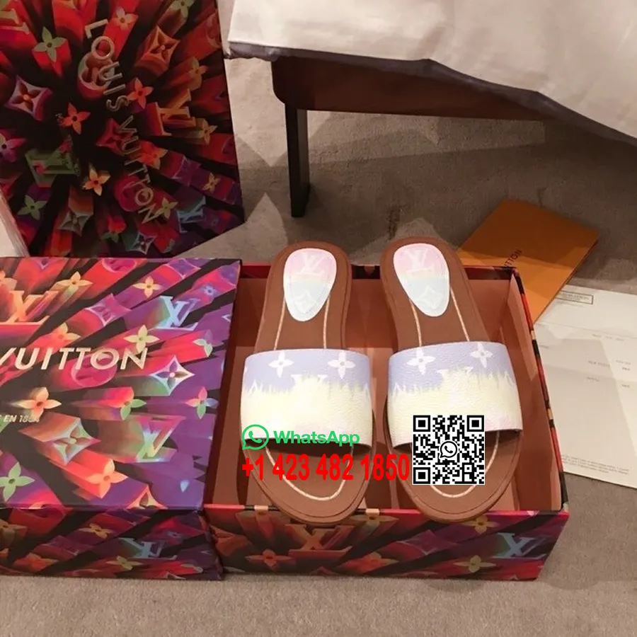 Louis Vuitton Escale Lock It Platta Sandaler Vår/sommar 2020 Kollektion, Pastellrosa