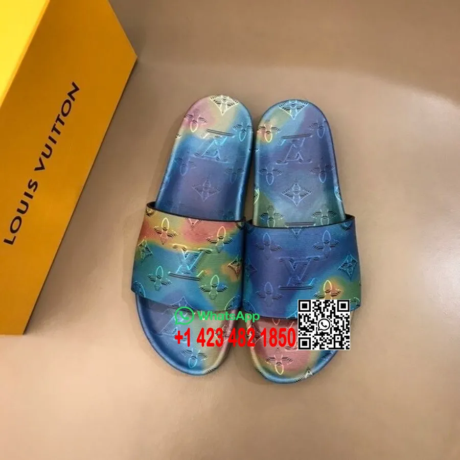 Louis Vuitton X Virgil Abloh Slide Sandály Kolekce Jaro/léto 2020, Duha