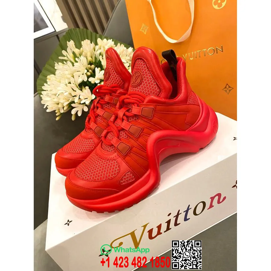 Louis Vuitton Archlight Sneakers Kalveskinn Vår/sommer 2020 Kolleksjon 1a589p Rød