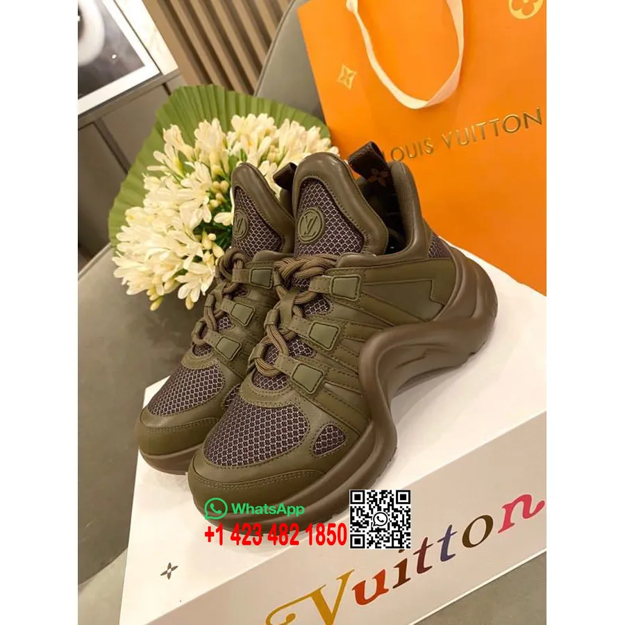 Louis Vuitton Archlight Sneakers Kalveskinn Vår/sommer 2020 Kolleksjon 1a589p Olivengrønn