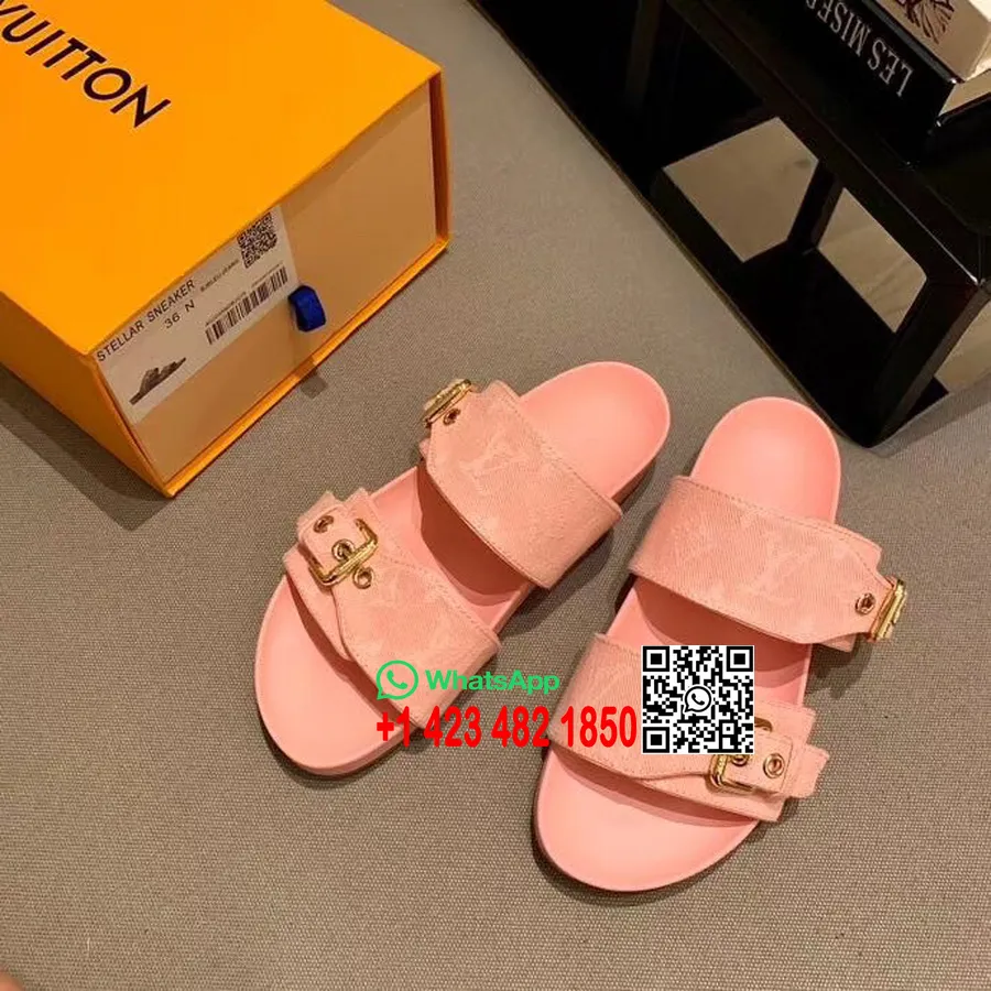 Louis Vuitton Bom Dia Sandali Muli Bassi Collezione Primavera/estate 2020 1a3r5o, Rosa