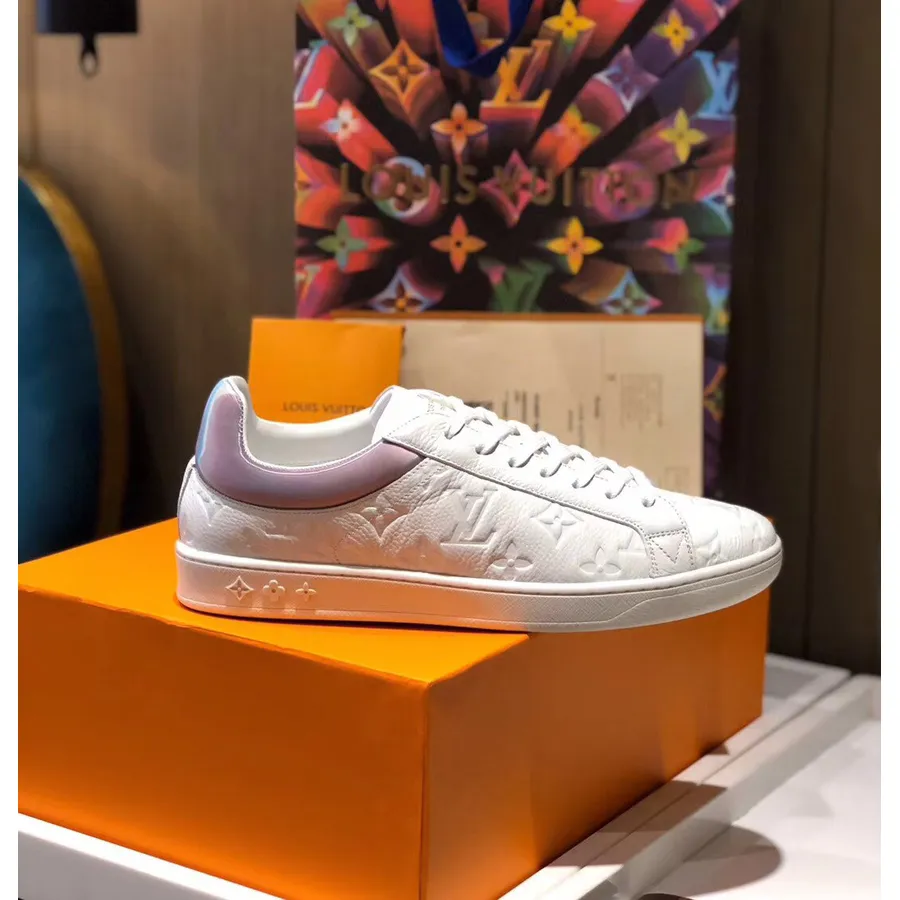 Tênis Louis Vuitton Luxembourg Couro De Bezerro Coleção Primavera/verão 2020 1a7s7t Branco