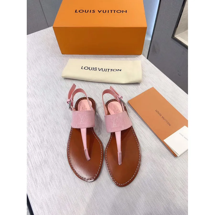 Louis Vuitton Starboard Sandalias De Mezclilla Piel De Becerro Colección Primavera/verano 2020 1a7rdp, Rosa