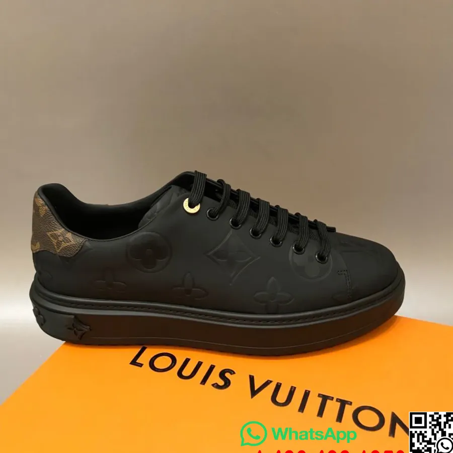 Louis Vuitton Time Out Nízké Tenisky Teletinová Kůže Kolekce Podzim/zima 2019 1a64rw, černá