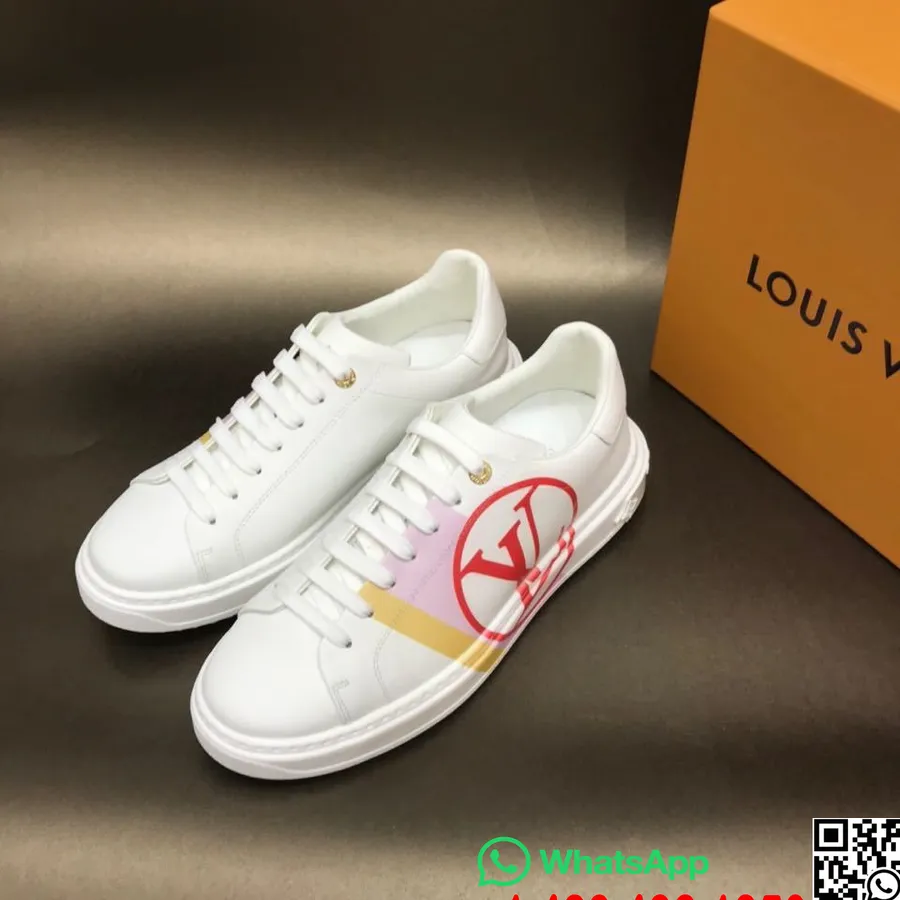 Louis Vuitton Time Out Zapatillas Bajas Piel De Becerro Colección Otoño/invierno 2019 1a64rq, Rojo