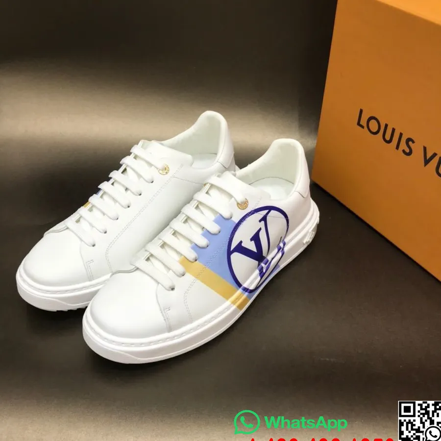 Louis Vuitton Time Out Zapatillas Bajas Piel De Becerro Colección Otoño/invierno 2019 1a64rq, Azul Claro