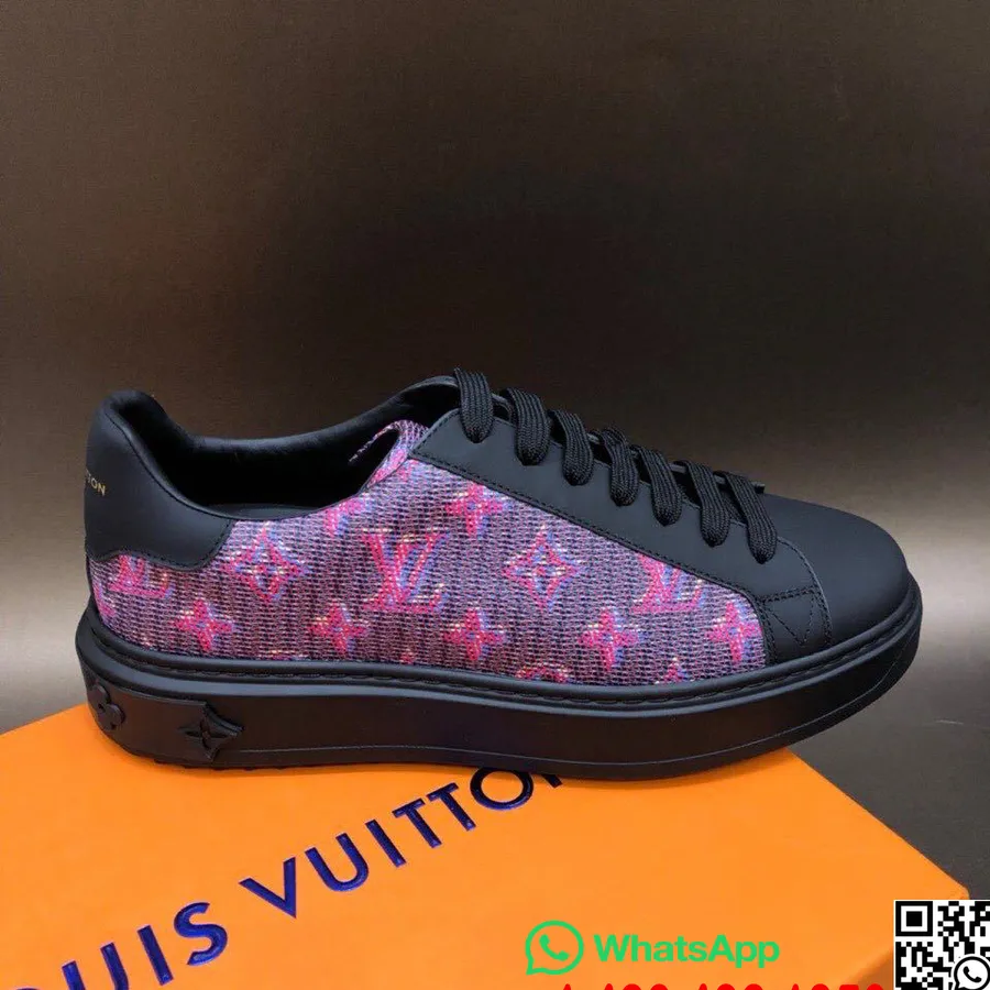 Louis Vuitton Time Out Zapatillas Bajas Piel De Becerro Colección Otoño/invierno 2019 1a4xye, Rojo/negro