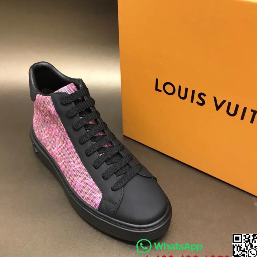 Louis Vuitton Zapatillas Altas Time Out Piel De Becerro Colección Otoño/invierno 2019 1a4xye, Rojo/negro