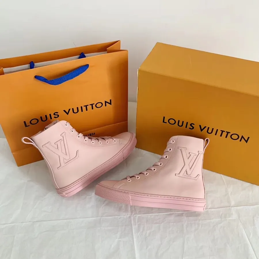 Louis Vuitton Stellar Sneaker Boots Kalbsleder Herbst/Winter 2019 Kollektion 1a57ck, Rosa