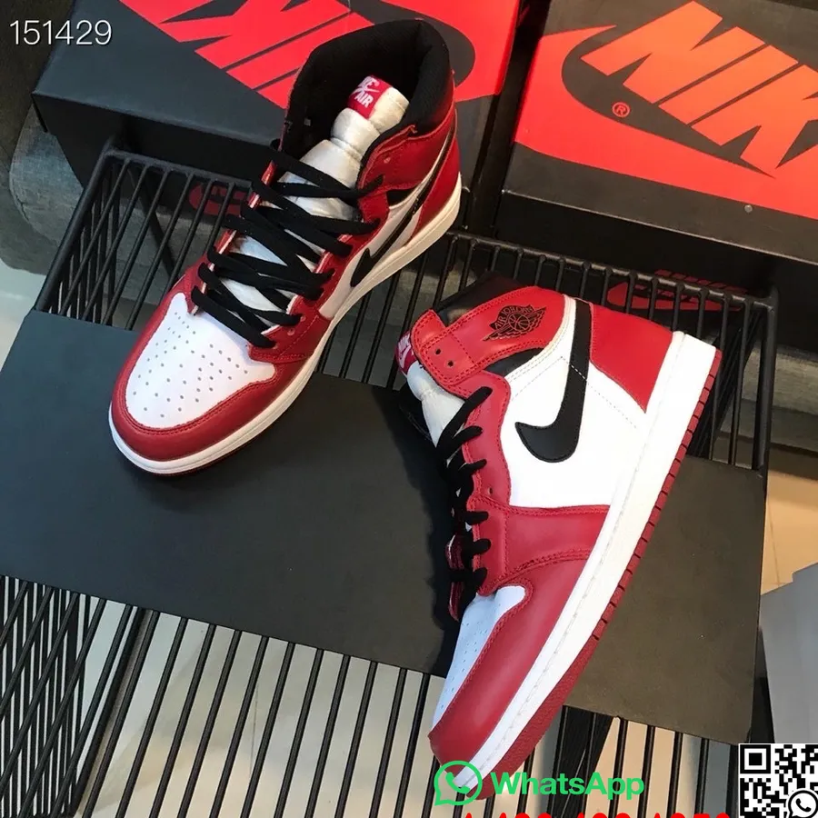 Adidași Pentru Bărbați Nike Air Jordan 1 Retro Banned Gs, Roșu/negru/alb