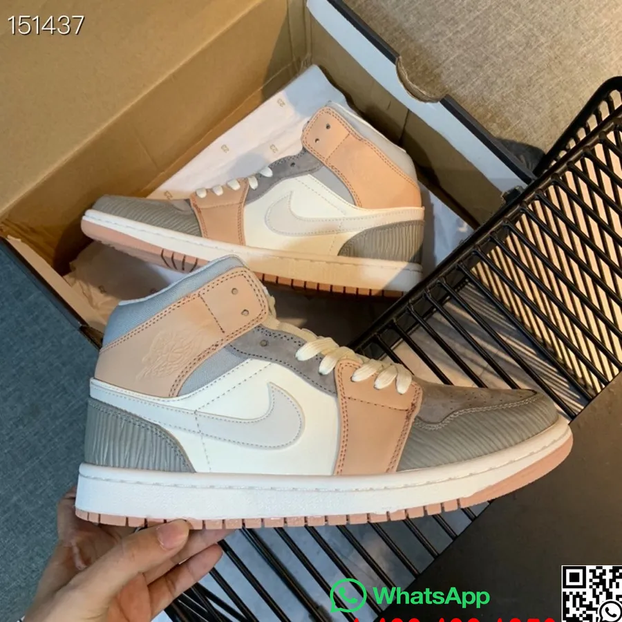 Nike Air Jordan 1 Retro Zakázané Gs Pánske Tenisky, Broskyňová/sivá/biela