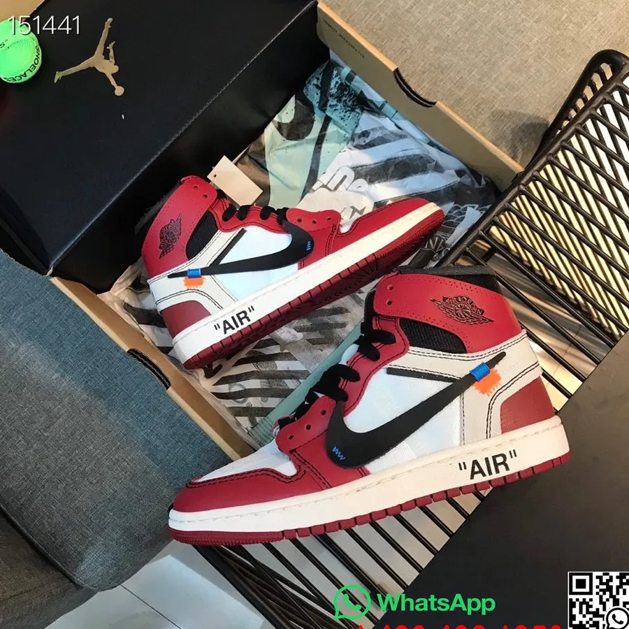 Nike Air Jordan 1 Retro X Off White Pánske Tenisky, červeno/bielo/čierne