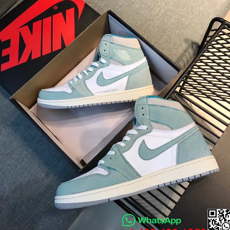 Nike Air Jordan 1 Retro Aj1 Banned Gs Férfi Tornacipő, Tiffany Kék/fehér