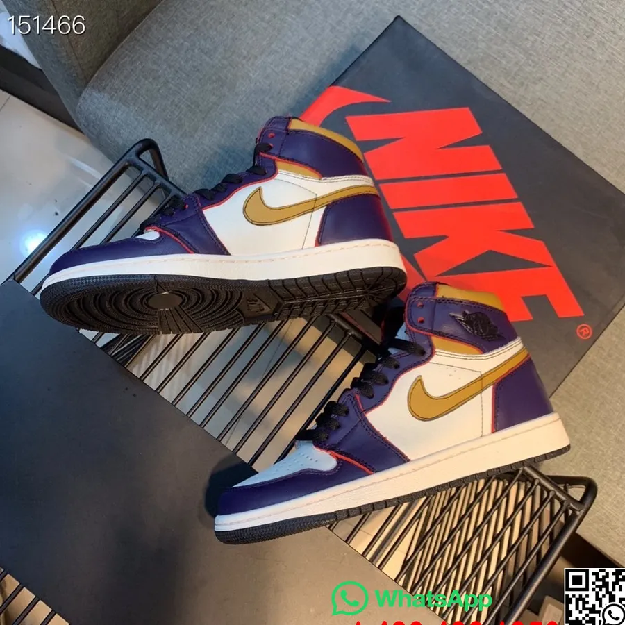 Nike Air Jordan 1 Retro Aj1 X Banned Gs Miesten Tennarit, Violetti/keltainen