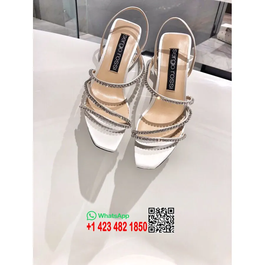 Sergio Rossi Milano Diamond Sandals колекция пролет/лято 2019, сребро