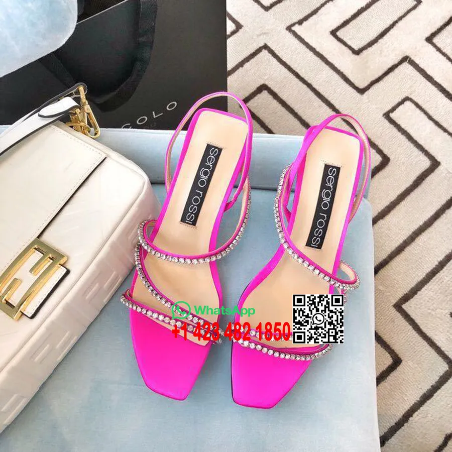 Sergio Rossi Milano Diamanten Sandalen Lente/zomercollectie 2019, Roze