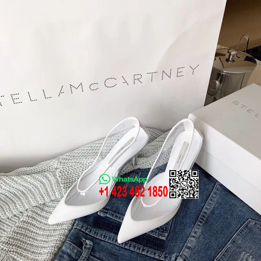 Stella McCartney Şeffaf Topuklu Ayakkabılar İlkbahar/Yaz 2019 Koleksiyonu, Beyaz