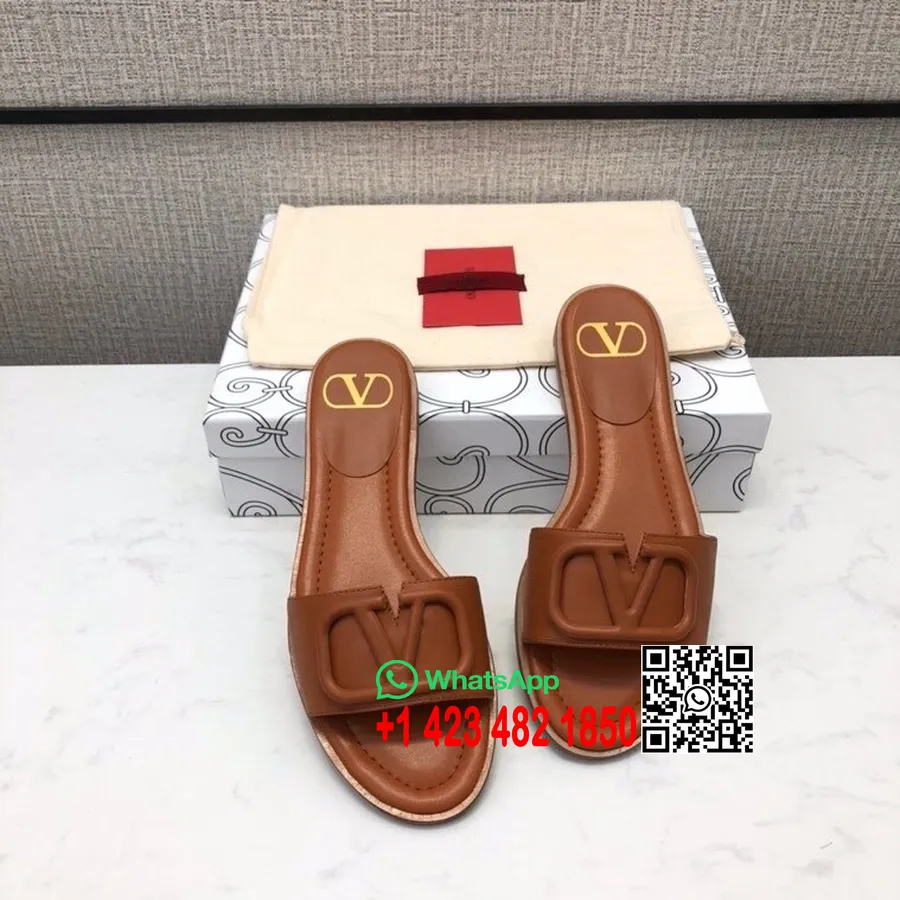 Valentino Ultramatte Vlogo Sandals телешка кожа колекция пролет/лято 2020, тен