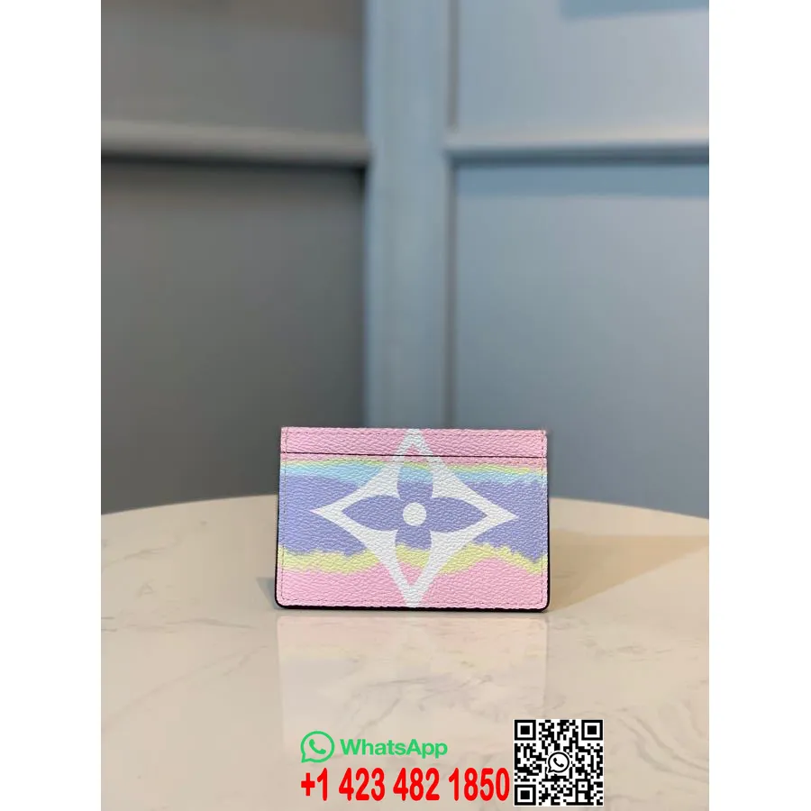 Louis Vuitton Tie Dye Escale Korthållare Plånbok 12cm Monogram Canvas Vår/sommar 2020 Kollektion M69115, Pastell