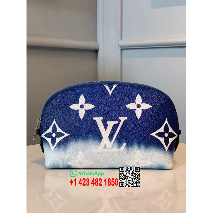 Louis Vuitton Tie Dye Escale Neceser Para Cosméticos Lona Monograma De 18 Cm Colección Primavera/verano 2020 M69139, Azul