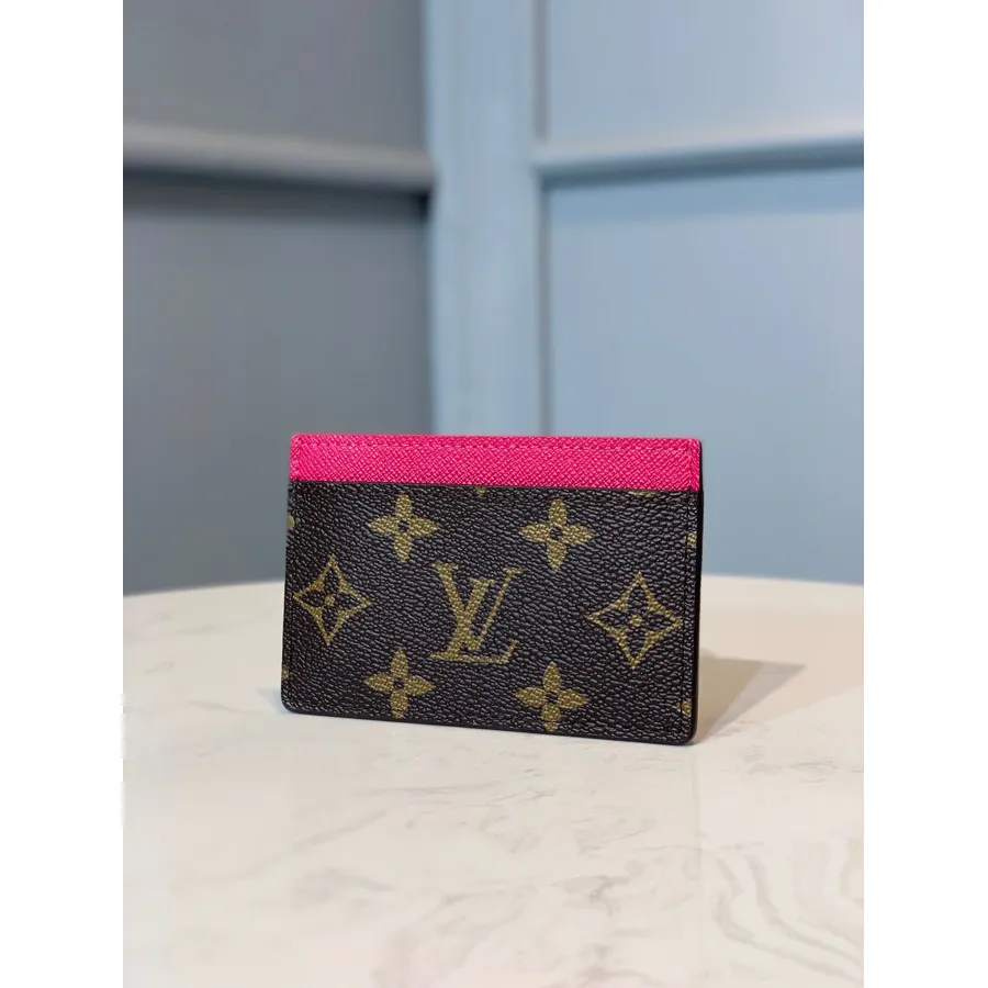 Louis Vuitton Korthållare Plånbok 12 Cm Monogram Canvas Vår/sommar 2020 Kollektion M62666, Fuchsia