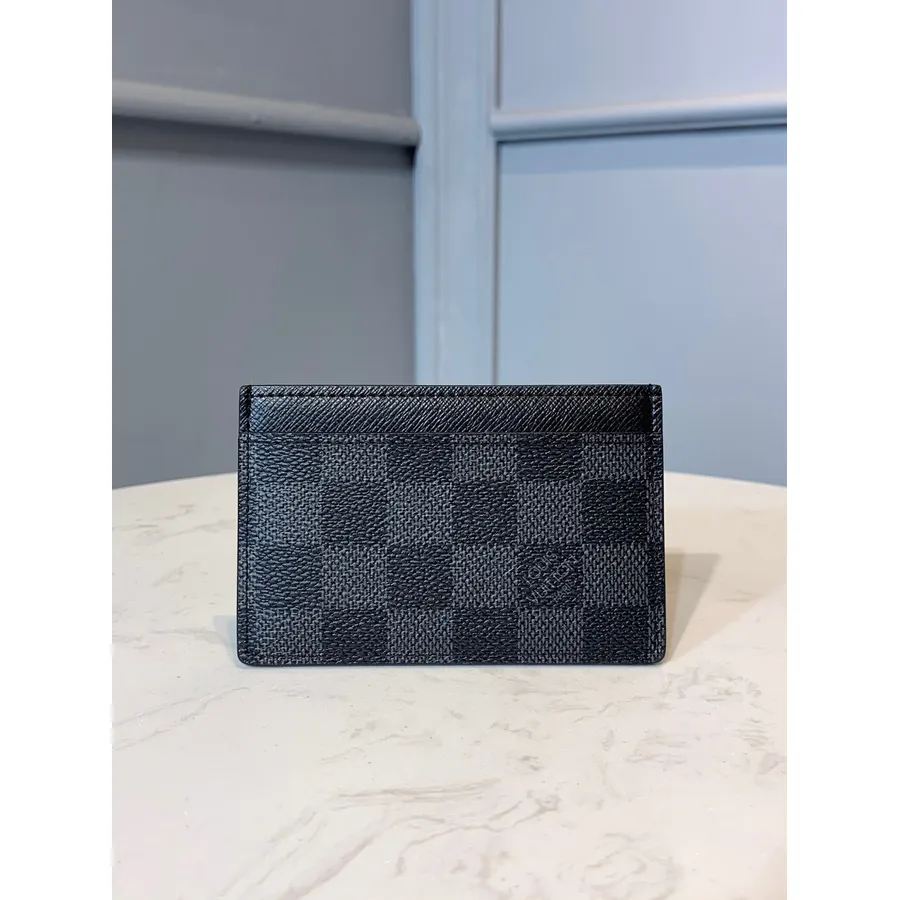 Louis Vuitton Korthållare Plånbok 12cm Damier Grafit Canvas Vår/sommar 2020 Kollektion M62666, Svart