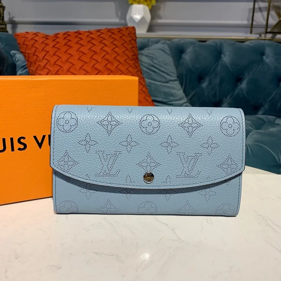 Louis Vuitton Iris Organizer Portfel 20 Cm Mahina Skóra Cielęca, Kolekcja Jesień/zima 2019 M60145, Niebieski