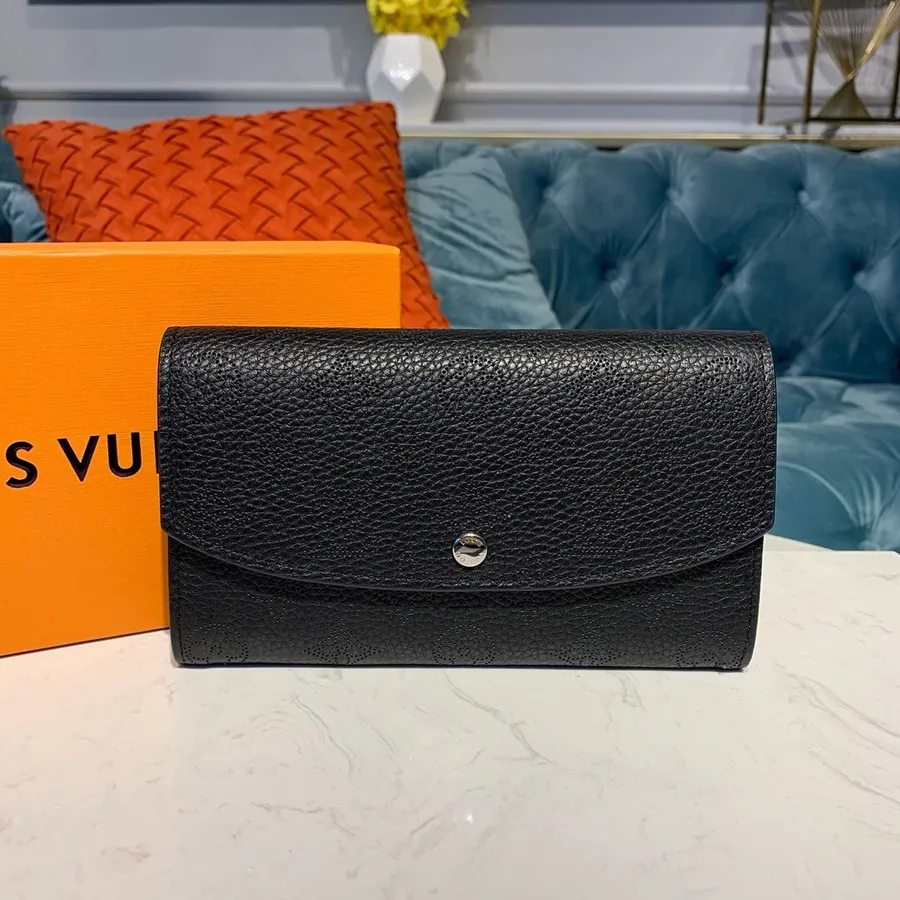 Louis Vuitton Iris Organizer Portfel 20 Cm Mahina Skóra Cielęca, Kolekcja Jesień/zima 2019 M60145, Czarny