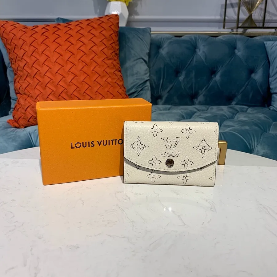 Louis Vuitton Porte-monnaie Anae Kolikko Kukkaro Lompakko 12cm Mahina Vasikkanahkainen Syksy/talvi 2019 Mallisto M64049, Beige