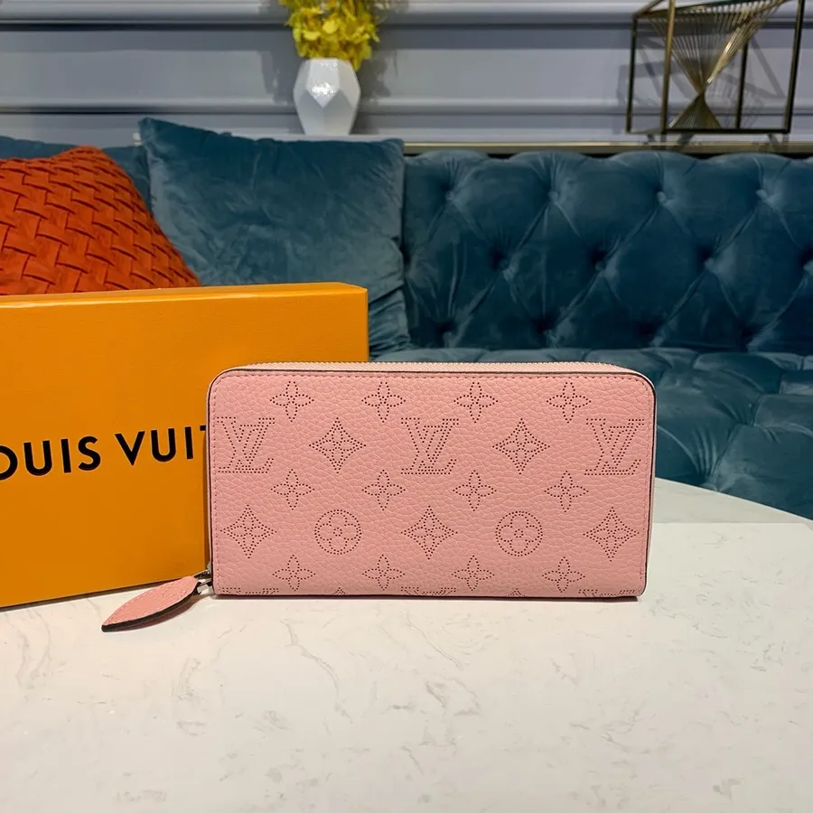 Carteira Zippy Louis Vuitton 20 Cm Couro De Bezerro Mahina Coleção Outono / Inverno 2019 M58428, Rosa