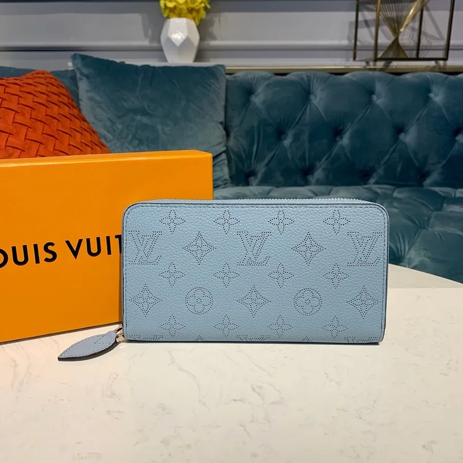 Carteira Zippy Louis Vuitton 20 Cm Couro De Bezerro Mahina Coleção Outono / Inverno 2019 M58428, Azul