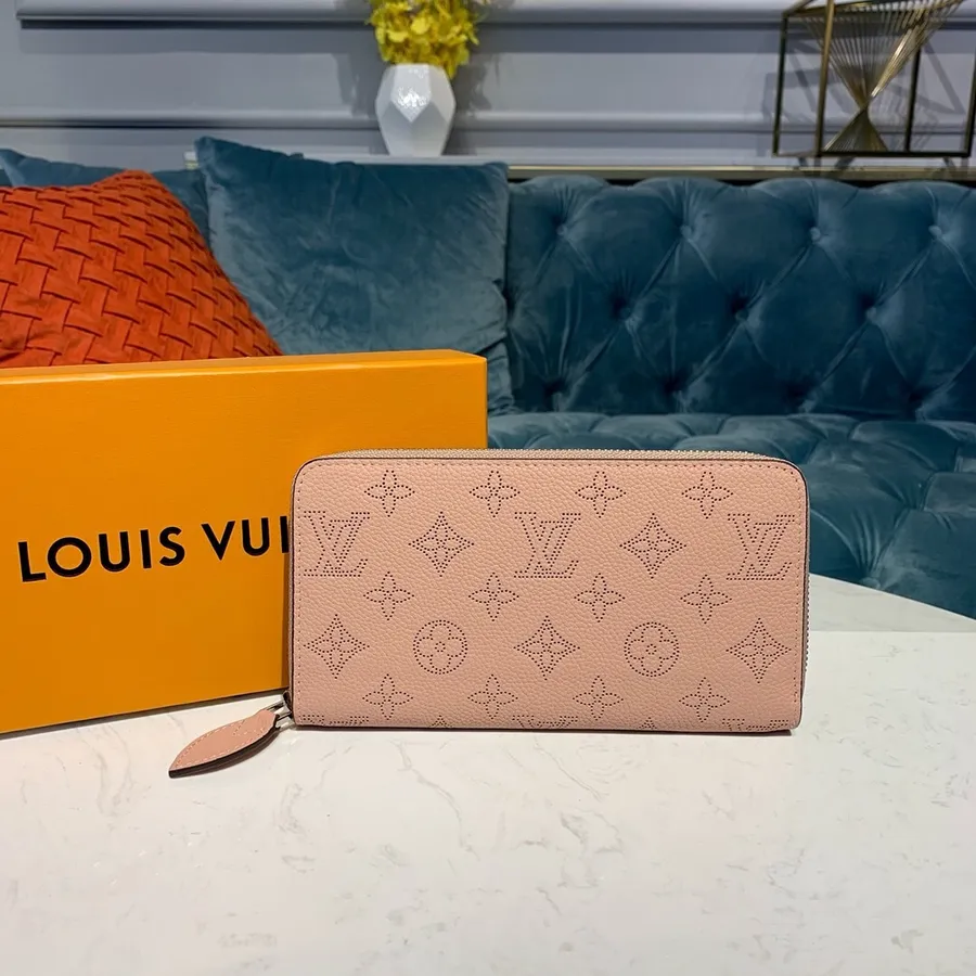 Carteira Zippy Louis Vuitton 20 Cm Couro De Bezerro Mahina Coleção Outono / Inverno 2019 M58428, Blush