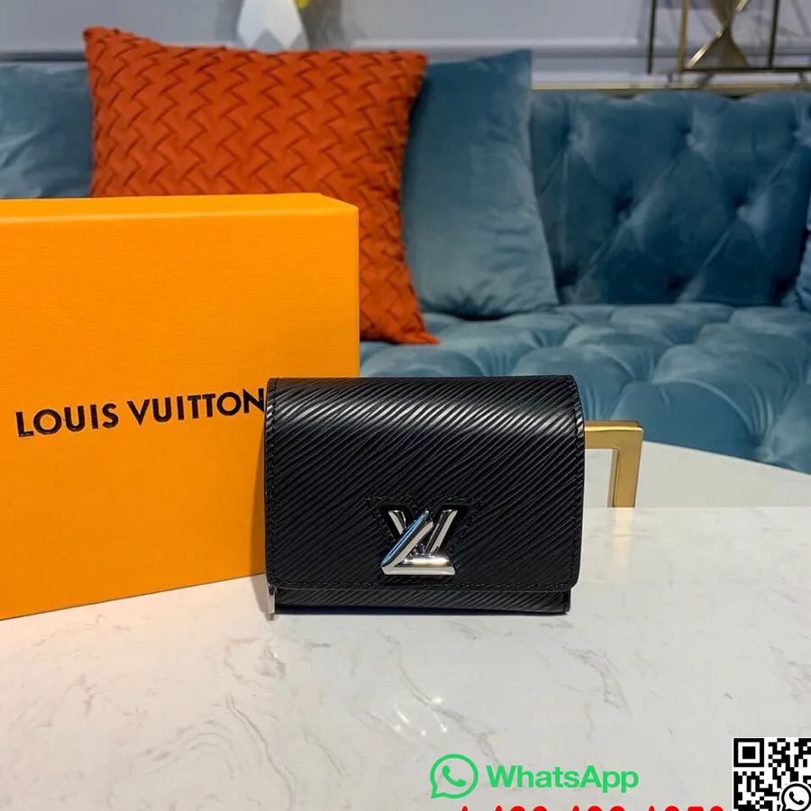 Portafoglio Louis Vuitton Twist Xs 10 Cm Tela Epi Collezione Autunno/inverno 2019 M63322, Noir