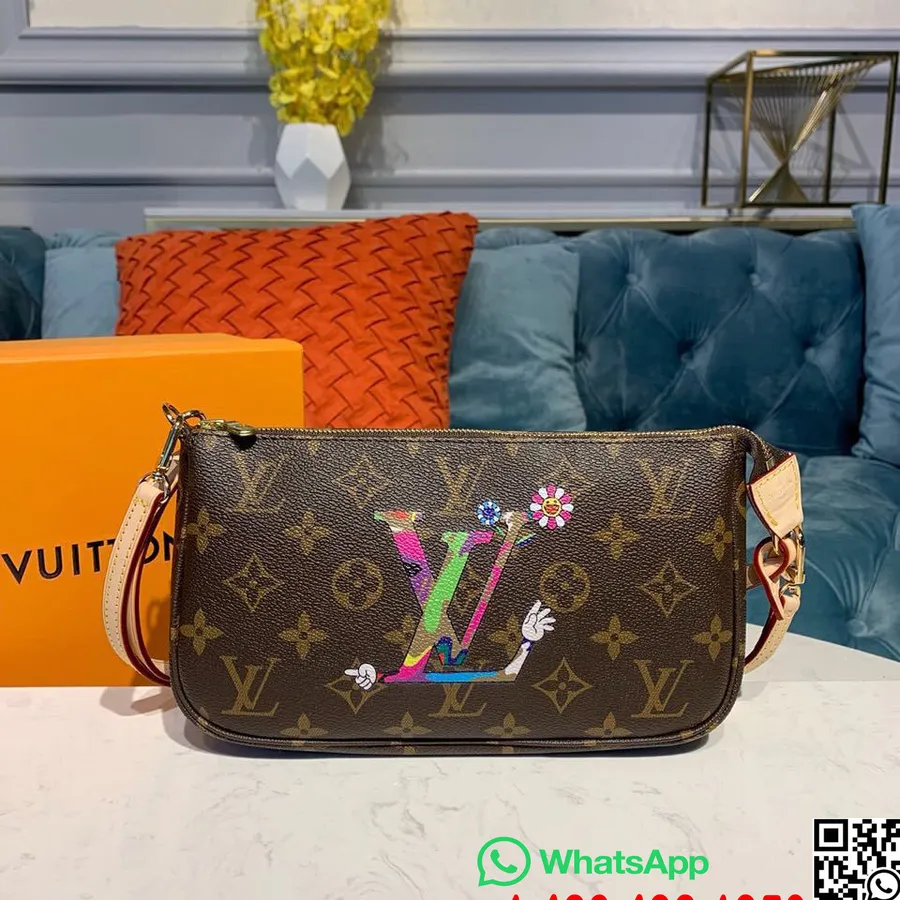 Acessórios Pochette Louis Vuitton 22 Cm Tela Monograma Coleção Outono / Inverno 2019 M51980, Marrom