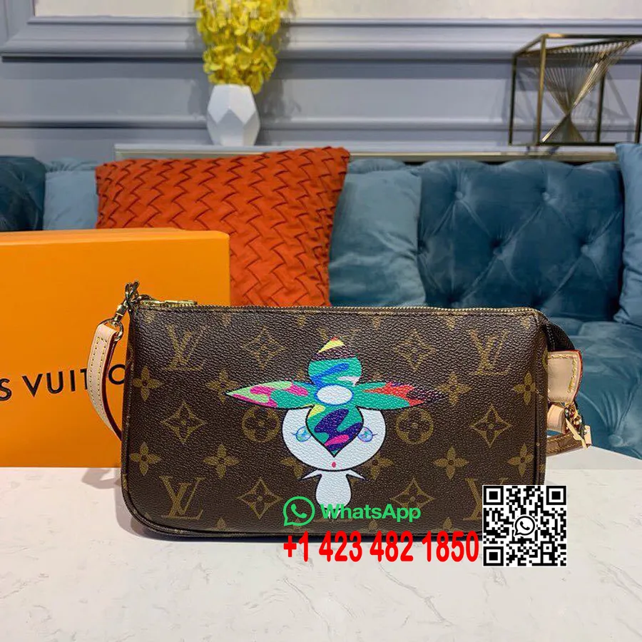 Acessórios Pochette Louis Vuitton 22 Cm Tela Monograma Coleção Outono / Inverno 2019 M51980, Marrom