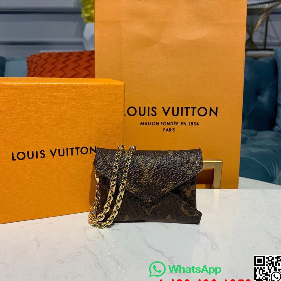 Louis Vuitton Kirigami Naszyjnik 10cm Monogram Płótno, Kolekcja Wiosna/lato 2019 M68557, Brązowy