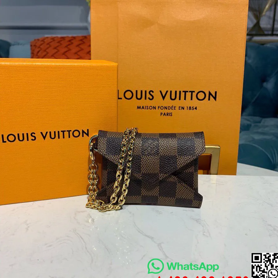 Louis Vuitton Kirigami Naszyjnik 10cm Damier Ebene Canvas Kolekcja Wiosna/lato 2019 N60285, Brązowy