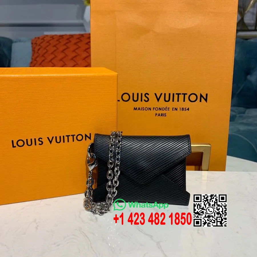 Louis Vuitton Kirigami Kaelakee 10cm Epi Lõuend Kevad/suvi 2019 Kollektsioon M68558, Must