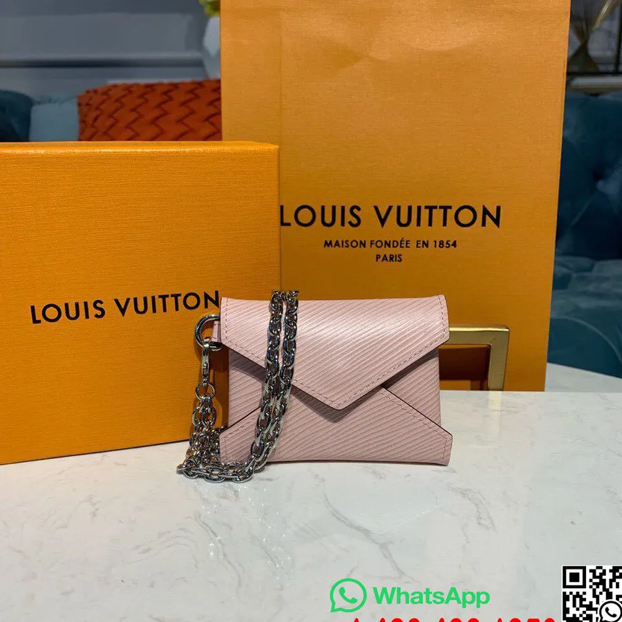 Louis Vuitton Kirigami Kaelakee 10cm Epi Lõuend Kevad/suvi 2019 Kollektsioon M68557, Roosa Baleriin Roosa