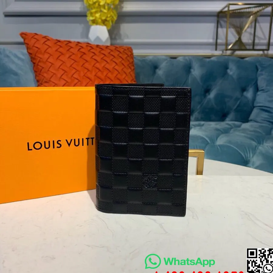 Louis Vuitton Pases Vāciņš 14cm Damier Infini Canvas Pavasara/vasaras 2019 Kolekcija N60181, Melns